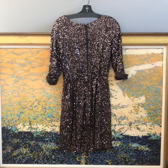 Alice+Olivia women’s size small brown sequin dress - Picture 4 of 4